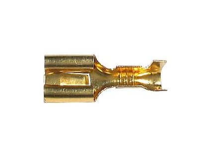 Faston-zdířka 6,3mm, kabel 1-2,5mm2, prolis