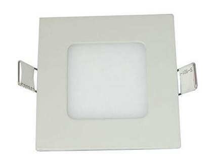 Podhledové světlo LED 3W, 90x90mm, bílé, 230V/3W, vestavné