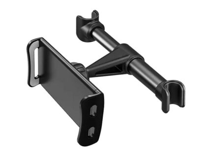 Držák mobilu, tabletu na opěrku sedadla černý