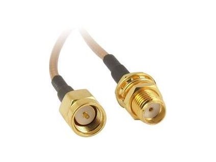 Anténní kabel SMA konektor - SMA zdířka, spojka 10cm