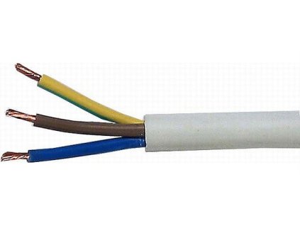 Kabel 3x1,5mm2 H05VV-F (CYSY3x1,5mm), bílý