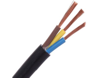 Kabel 3x2,5mm2 H05VV-F (CYSY3x2,5mm), černý