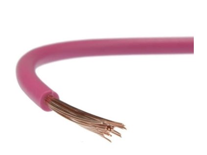Vodič H07V-K CYA, lanko Cu 1,5mm2, růžový