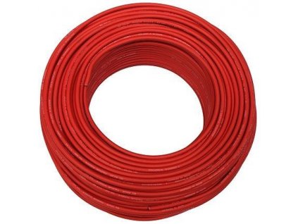 Solární kabel H1Z2Z2-K, 2,5mm2, 1500V, červený, balení 100m