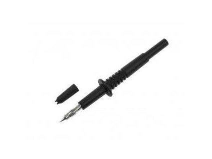 Měřící hrot násuvný černý, pro banánek 4mm