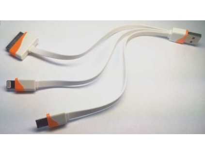 Univerzální USB kabel pro nabíječku Lightning, micro USB