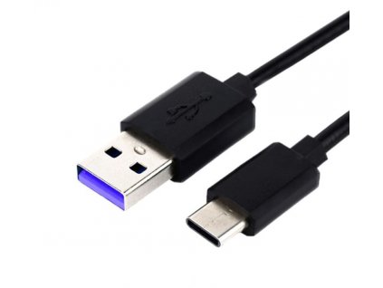 Kabel USB 2.0 konektor USB A / USB-C 1m, černé