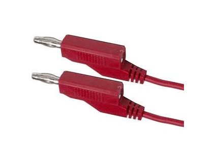 Propojovací kabel 0,35mm2/ 1m s banánky červený