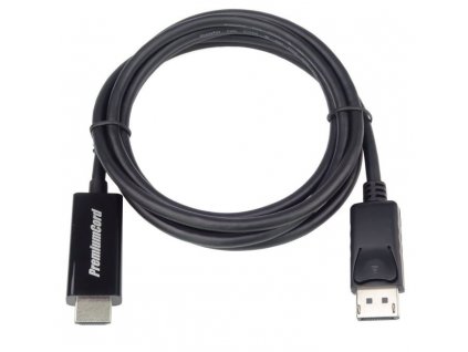 PremiumCord DisplayPort na HDMI kabel 1m M/M