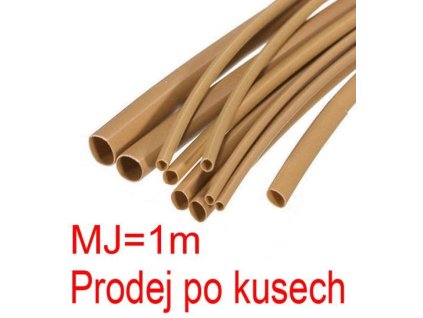 Smršťovací bužírka 4,0/2,0mm hnědá, balení 1m