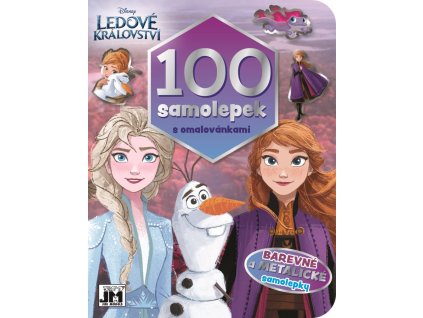 100 samolepek s omalovánkami Ledové království