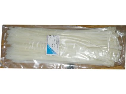 Stahovací páska 8x350mm bílá, balení 100ks