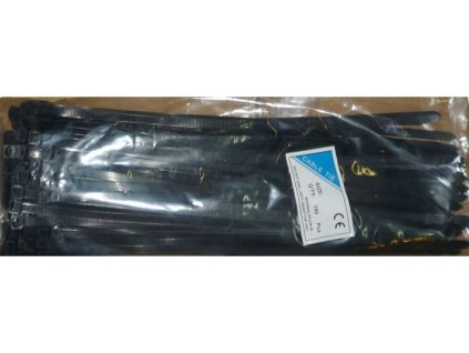 Stahovací páska 8x350mm černá, balení 100ks