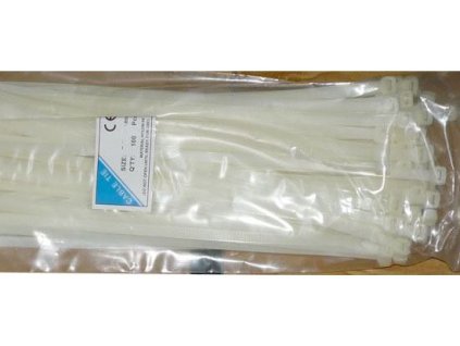 Stahovací páska 9x760mm bílá, balení 100ks