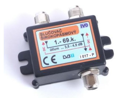Slučovač 2x hybridní širokopásmový 1-69.k IVO I017-PF