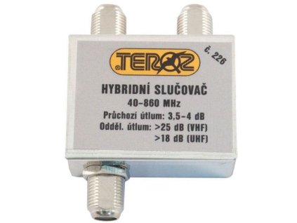 Slučovač 2x hybridní širokopásmový TEROZ 226X