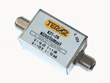 Anténní zesilovač pásmový K21-69 nízkošumový, TEROZ 434X