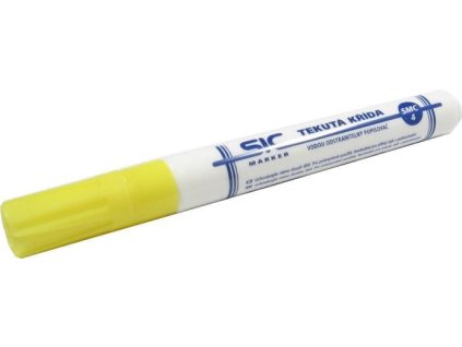 Vodou odstranitelný popisovač žlutý SIC Marker SMC4