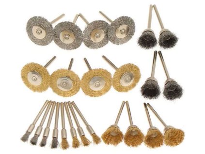 Sada drátěných kotoučků k minivrtačce, celkem 24ks