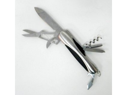 Kapesní nůž 7 funkcí, stříbrný