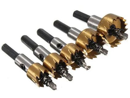 Sada vrtáků-vykružovadel HSS, průměr 16-30mm, 5ks