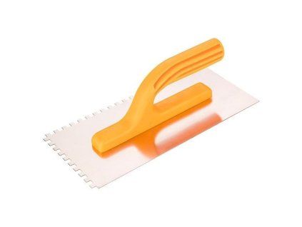 Hladítko zednícké ozubené 6x6x6mm, 280x130mm, TOPEX