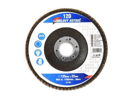 Kotouč brusný lamelový, 125mm, P120 KORUND