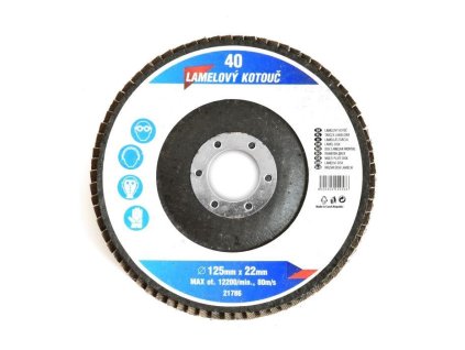 Kotouč brusný lamelový, 125mm, P40 KORUND