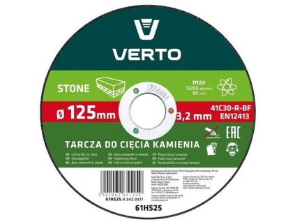 Kotouč řezný na kámen,125mm, 3,2mm x 22,2mm, VERTO