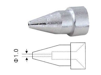 Dutý hrot N5-1 1/2,3mm pro odsávačku ZD-915,ZD-917,ZD-985,ZD-987