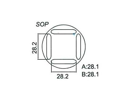 Nástavec na vyfoukávačku pro SOP 28,2x28,2mm