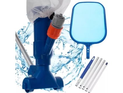 Set na čištění bazénů 2v1 modrý Bistren