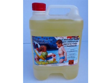 Chlornan sodný pro úpravu vody v bazénu, 5 litrů