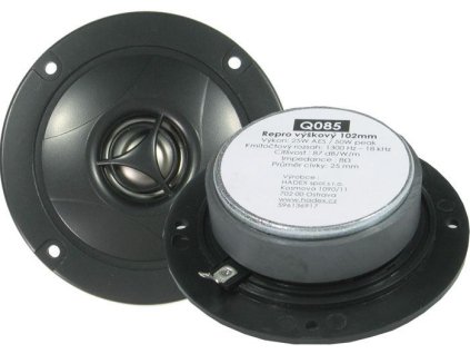 Repro výškový 8ohm, 25WRMS, průměr 102mm