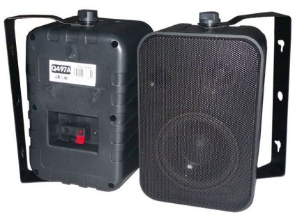 Reproskříňky venkovní černé, 4ohm/20W, repro 100mm, pár