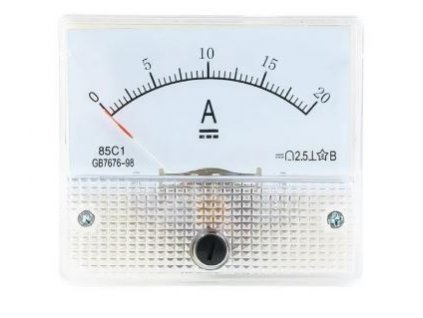 85C1-A panelový MP 20A= analogový, 64x56mm, včetně bočníku