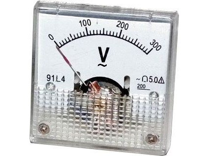 Analogový panelový voltmetr 91L4 300V~ AC