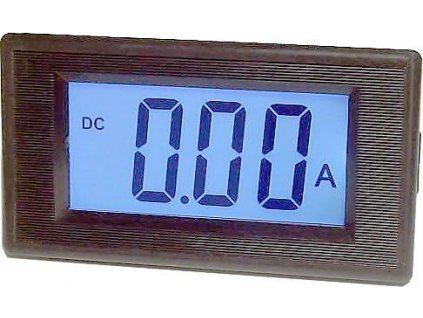 Digitální panelový ampérmetr JYX85 - 10A DC, LCD, napájení 6-12V DC