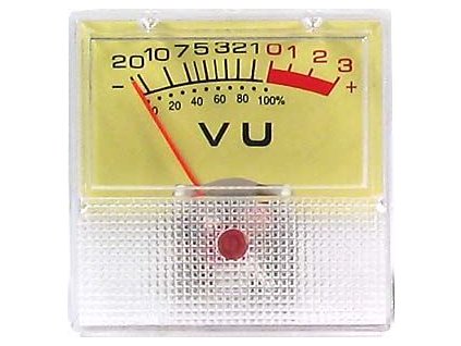 ZJ-40 panelový VU metr -20+3dB, 500uA 40x40mm