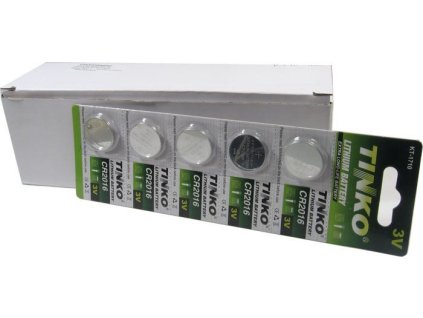 Baterie TINKO CR2016 3V lithiová, balení 100ks