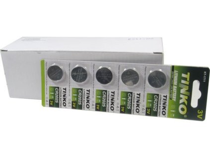 Baterie TINKO CR2025 3V lithiová, balení 100ks