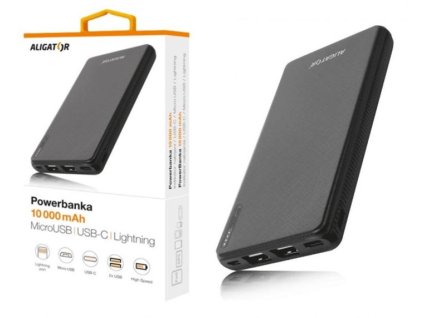 Externí baterie - powerbanka 10000mAh černá