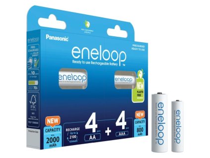 Nabíjecí článek ENELOP HR6 2000mAh + HR03 800mAh 8BP, balení 8ks