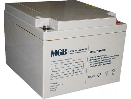 Pb akumulátor MGB VRLA AGM 12V/28Ah