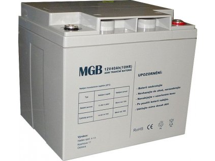 Pb akumulátor MGB VRLA AGM 12V/40Ah polotrakční