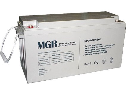 Pb akumulátor MGB VRLA AGM 12V/150Ah trakční