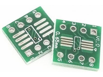 Adaptér DPS SOP8, SO8, SOIC8 na DIP8