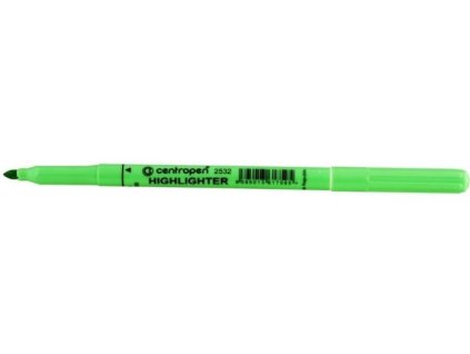 Zvýrazňovač Centropen 2532, 1-3 mm, kulatý hrot, zelený