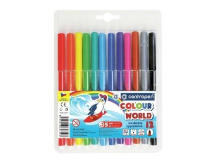 Popisovač Centropen 7790, vypratelný, sada 12 ks