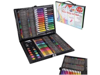Výtvarná sada Mega Art Set 168 ks černá